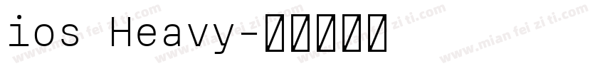 ios Heavy字体转换